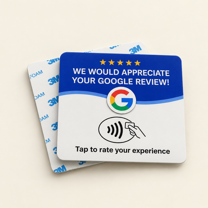 Tarjeta NFC para reseñas de Google