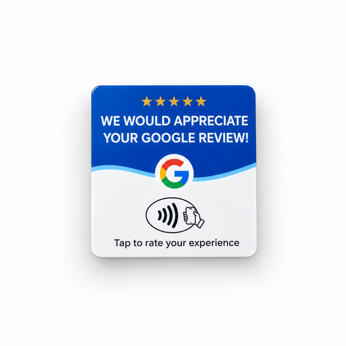 Tarjeta NFC para reseñas de Google
